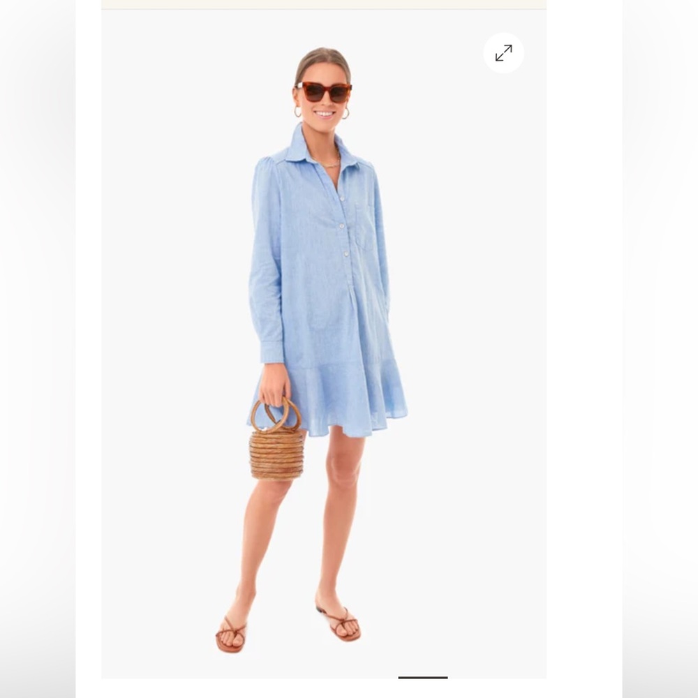 Tuckernuck Sky Blue Shirt Dress